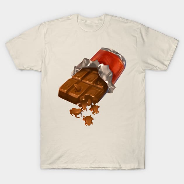 Chocolate Froggies T-Shirt by Claire Lin